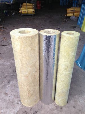 High-Temp Mineral Wool Pipe Insulation for HVAC & Plumbing with or Without Aluminum Foil Facing