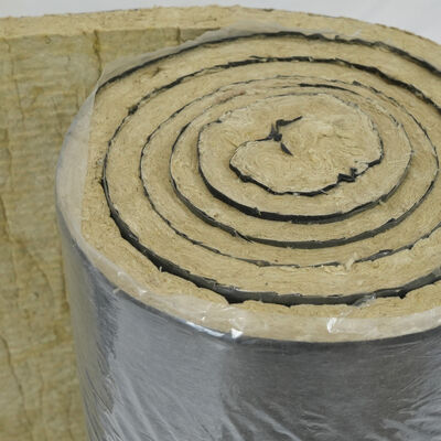 Rock Wool Insulation Blanket with Black Mat Facing - Superior Heat and Sound Insulation
